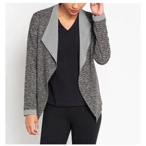 OF MERCER 1x Reade Reversible Knit Cardigan Jardigan Gray Plus Size 1X Knit